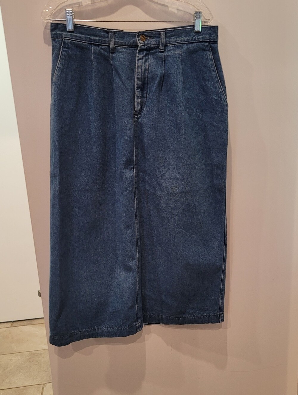 Lee Vintage Light Blue Denim Shirt with Logo Patch Size 14